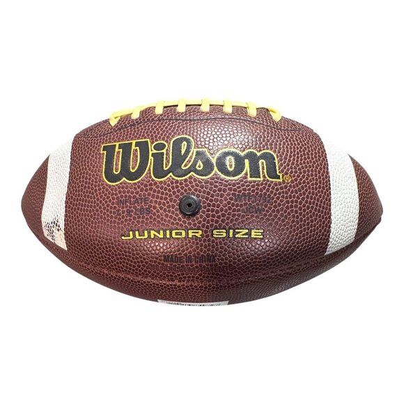 Wilson Junior Size NCAA Reaction Football Brown & White WTF1792 Youth Practice - Picture 2 of 6